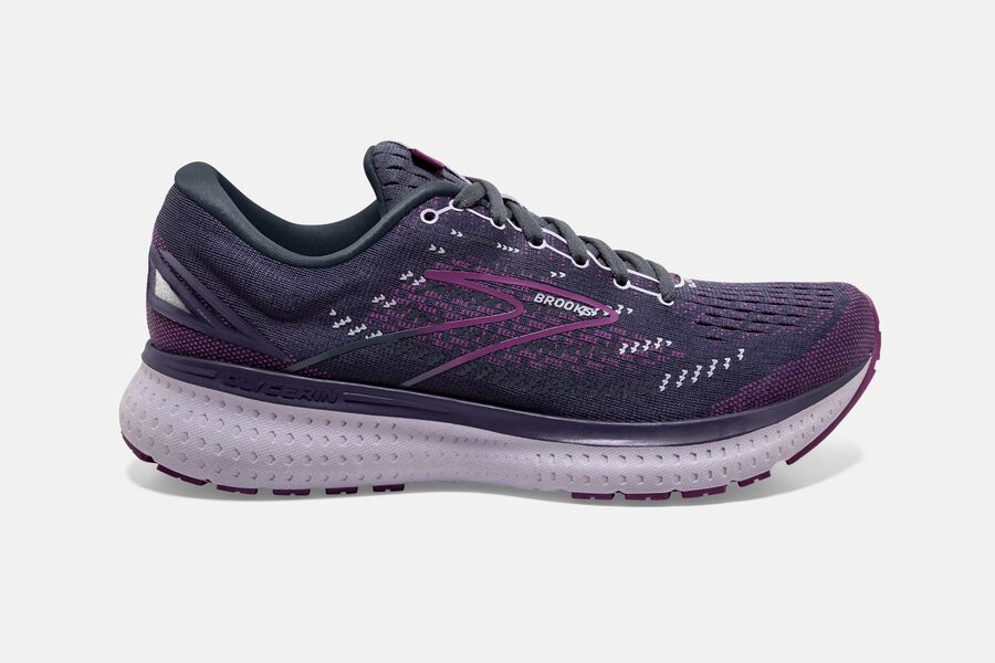 Womens Brooks Glycerin 19 Road Shoes Ombre/Violet/Lavender | 021579-YUR